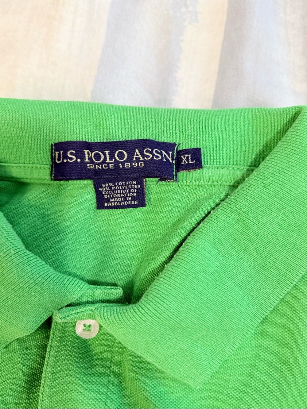 U.S. Polo Assn. Bright Green Men's Polo Shirt